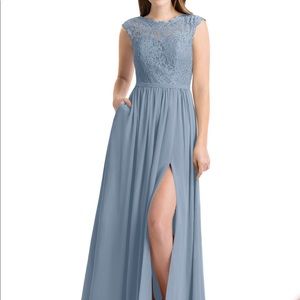 Dusty Blue AZazie bridesmaid dress
